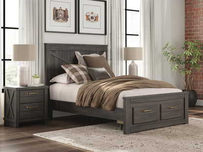 Vonitta Bay Full Panel Platform Storage Bed