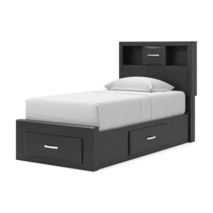 Stabotta Twin Bookcase Storage Bed