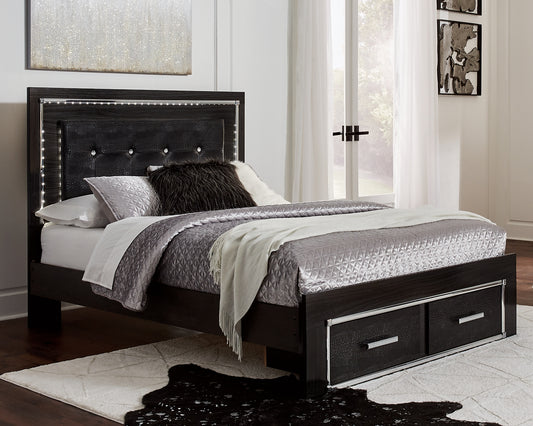 Kaydell  Upholstered Panel Bed With Storage