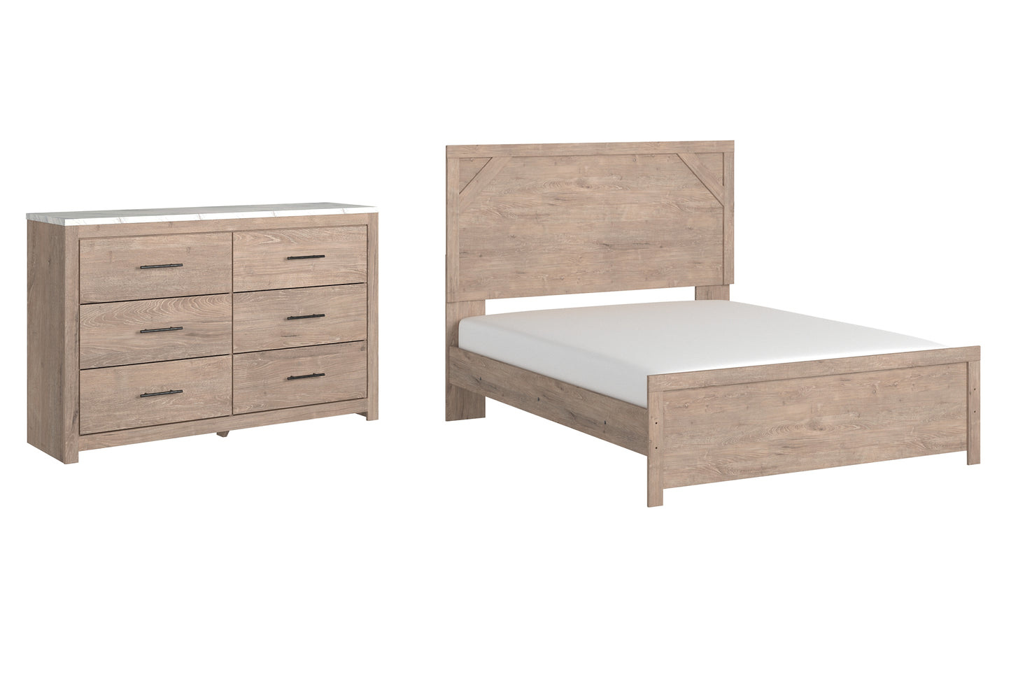 Senniberg Queen Panel Bed with Dresser