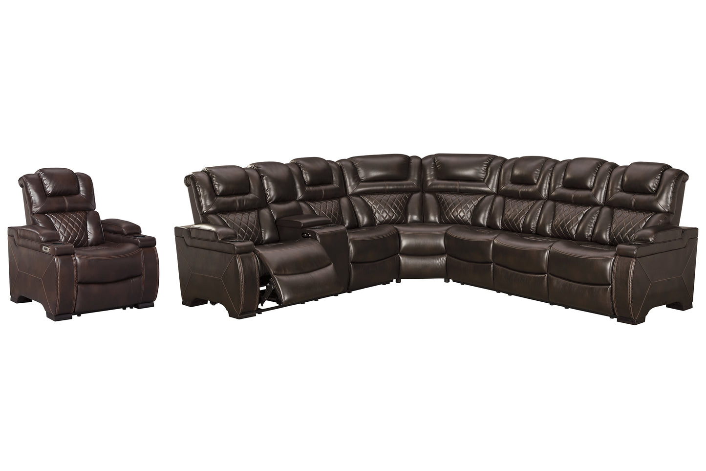 Warnerton 3-Piece Sectional with Recliner