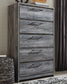 Baystorm Queen Panel Bed with Mirrored Dresser, Chest and 2 Nightstands
