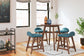 Lyncott Counter Height Dining Table and 4 Barstools