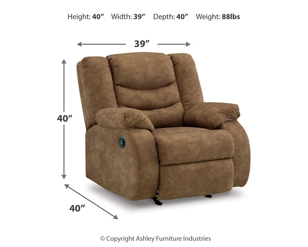 Partymate 2-Piece Sectional with Recliner